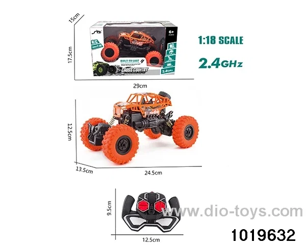 2.4CHz 1:18 4ch RC car with light in window box