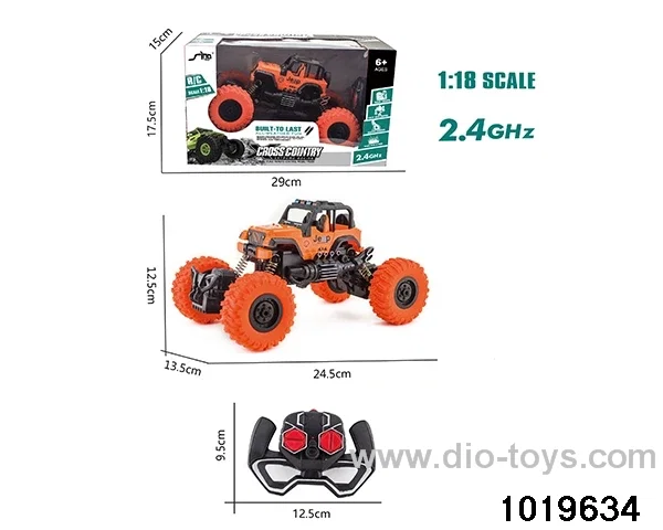 2.4CHz 1:18 4ch RC car with light in window box