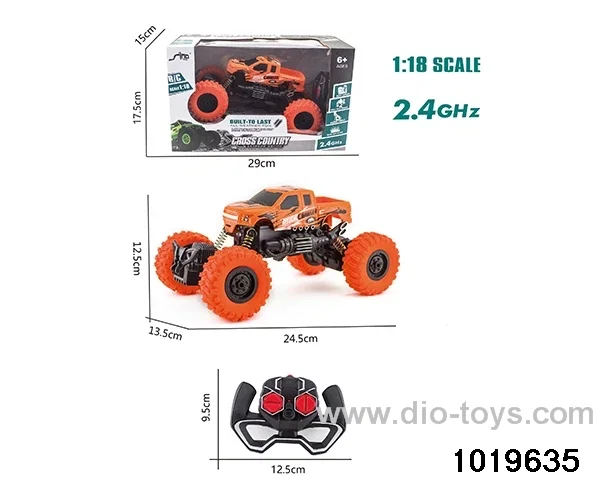 2.4CHz 1:18 4ch RC car with light in window box