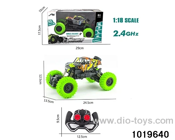 2.4CHz 1:18 4ch RC car with light in window box
