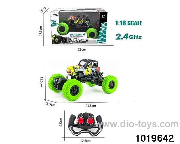 2.4CHz 1:18 4ch RC car with light in window box