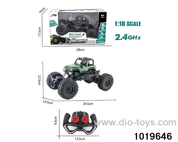 2.4CHz 1:18 4ch RC car with light in window box