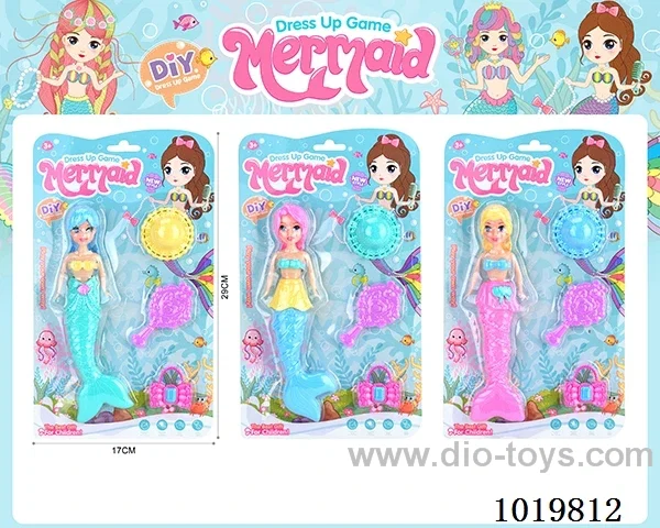 doll toy 3 sets mixed loading in blister card