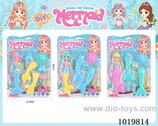 doll toys 3sets mixed loading in blister card