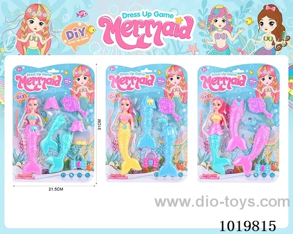 doll toys 3sets mixed loading in blister card