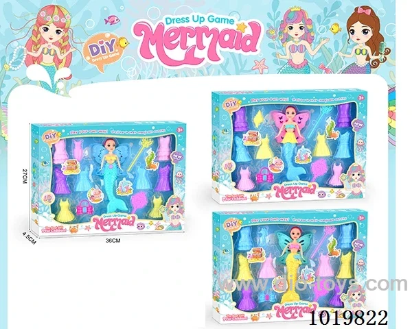 doll toys 3sets mixed loading in window box