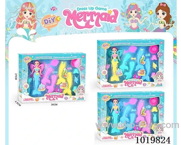 doll toys 3sets mixed loading in window box
