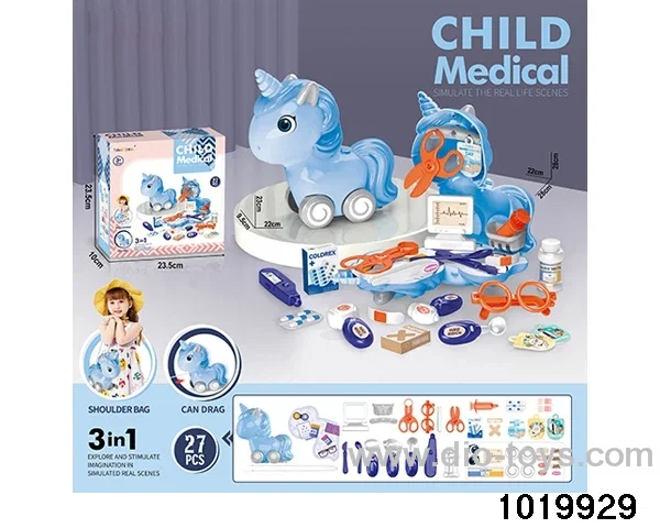 Pony medical equipment satchel in paper card