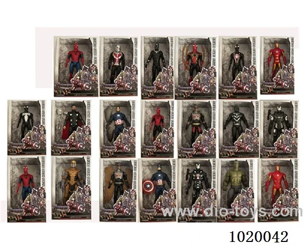8.5inch  Avenger doll with light 20sets mixed loading in window box