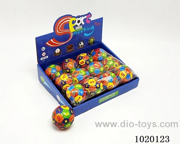 12PCS 6.3CM Bouncy Ball 4sets mixed loading in display box