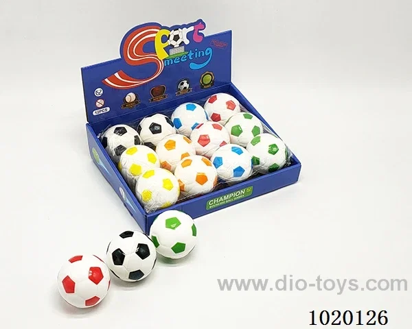 12PCS 6.3CM Bouncy Ball 4sets mixed loading in display box