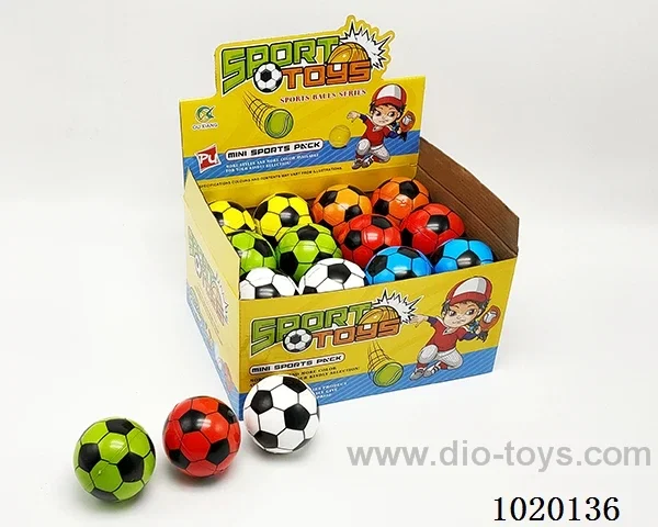 24PCS 7.6CM Bouncy Ball 4sets mixed loading in display box