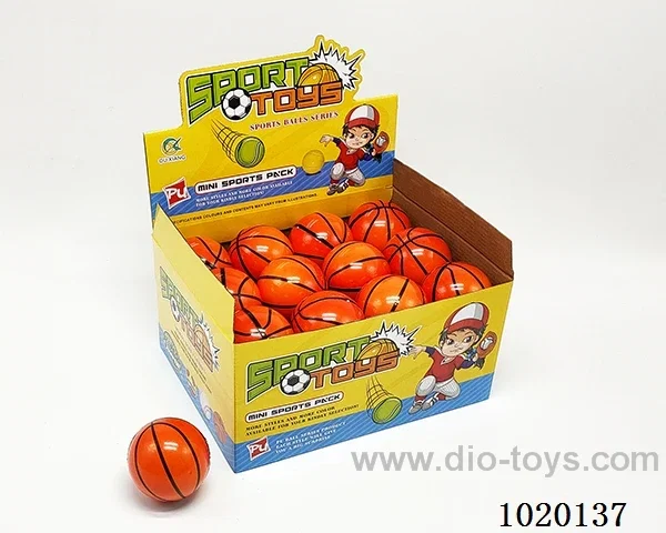 24PCS 7.6CM Bouncy Ball 4sets mixed loading in display box