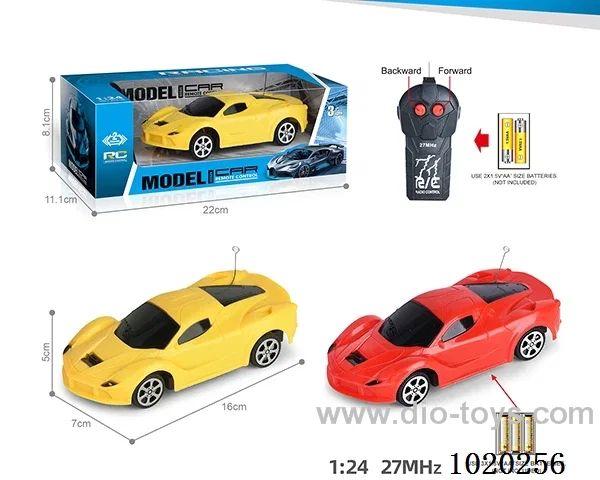 27MHz 1:24 2ch RC car not include battery in window box
