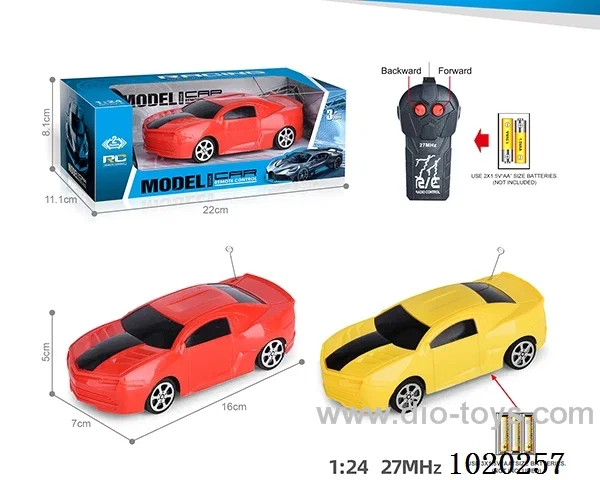 27MHz 1:24 2ch RC car not include battery in window box