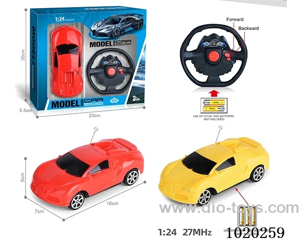 27MHz 1:24 2ch RC car not include battery in window box