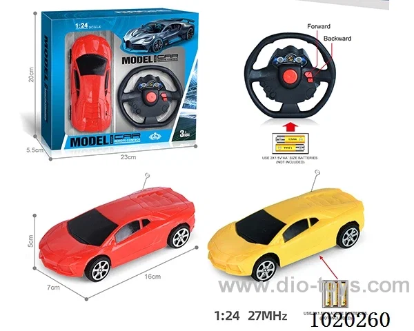 27MHz 1:24 2ch RC car not include battery in window box