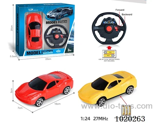 27MHz 1:24 2ch RC car not include battery in window box