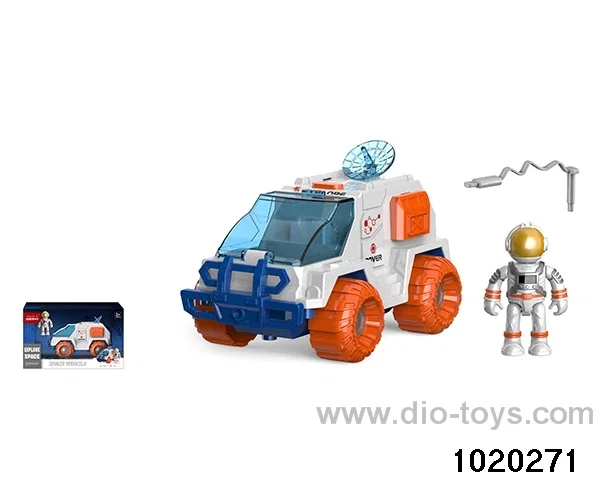 friction space vehicle with light and sound（include 3*AG13）