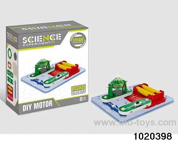 science experiment in color box