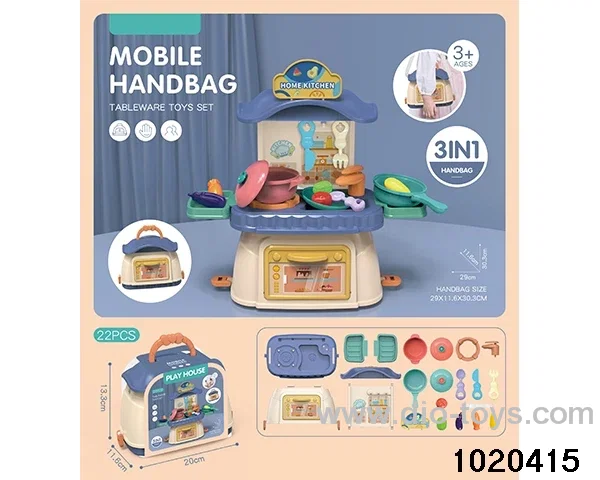 3 in 1 tableware toys in paper card