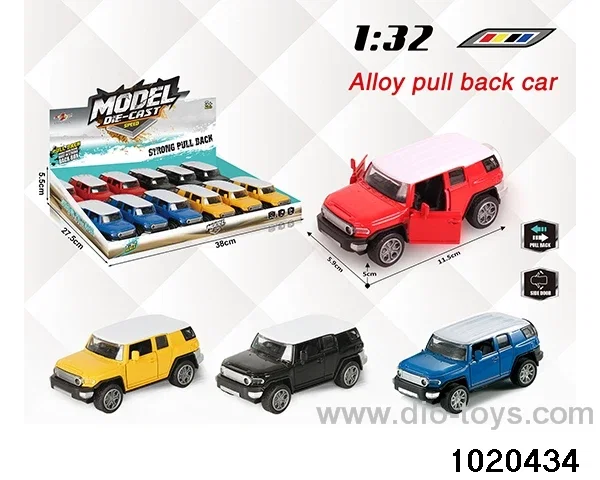 1:32 alloy pull back car in display box