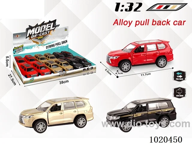 1:32 alloy pull back car in display box