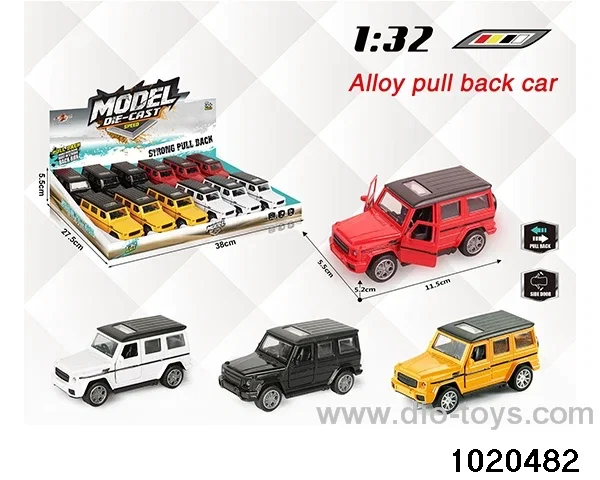 1:32 alloy pull back car in display box