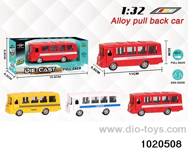 1:32 alloy pull back car in window box