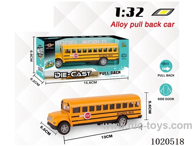 1:32 alloy pull back car in window box
