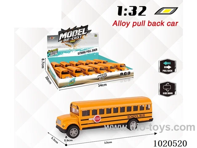 1:32 alloy pull back car in display box