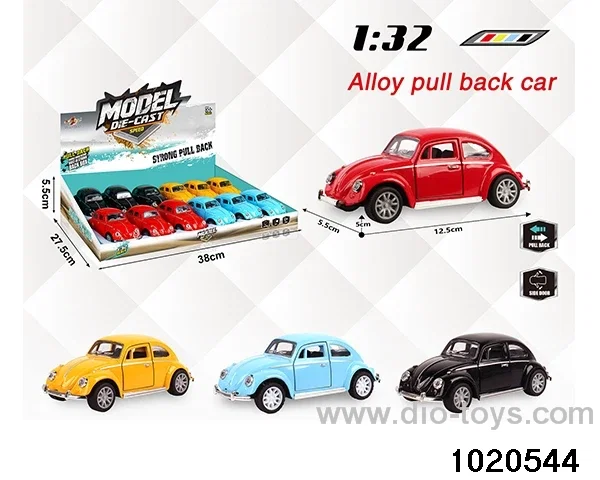1:32 alloy pull back car in display box