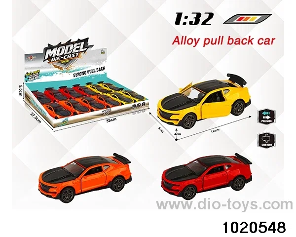 1:32 alloy pull back car in display box
