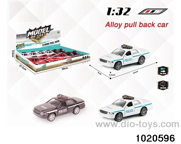 1:32 alloy pull back car in display box