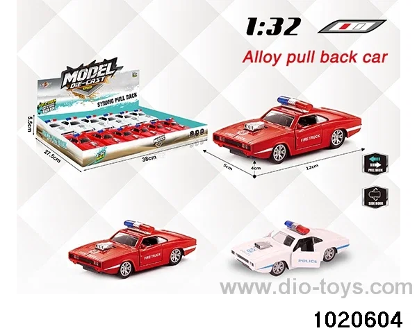 1:32 alloy pull back car in display box
