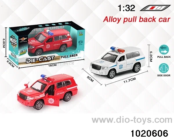 1:32 alloy pull back car in window box