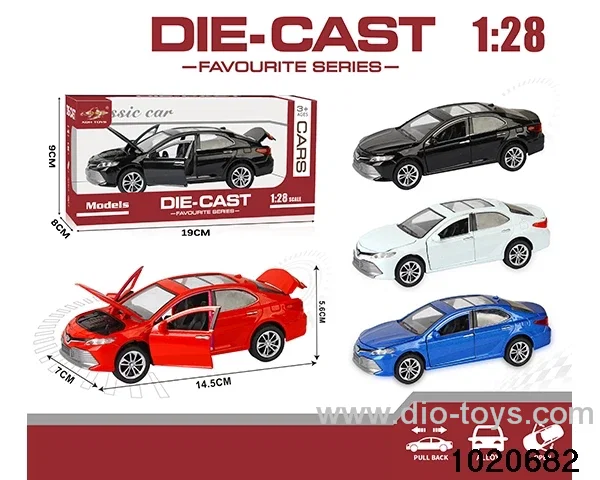 1:28 alloy pull back car in window box