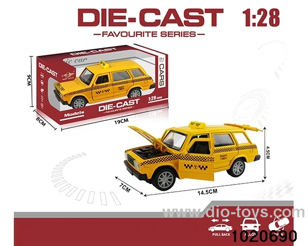 1:28 alloy pull back car in window box