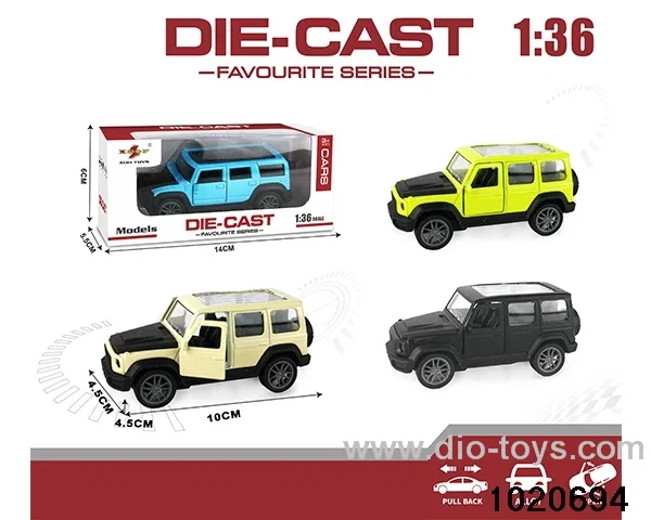 1:36 alloy pull back car in window box