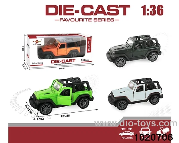1:36 alloy pull back car in window box