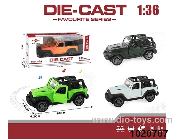 1:36 alloy pull back car W L/M in window box