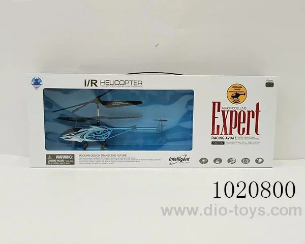 3.5ch alloy RC aircraft with light include battery  in window box