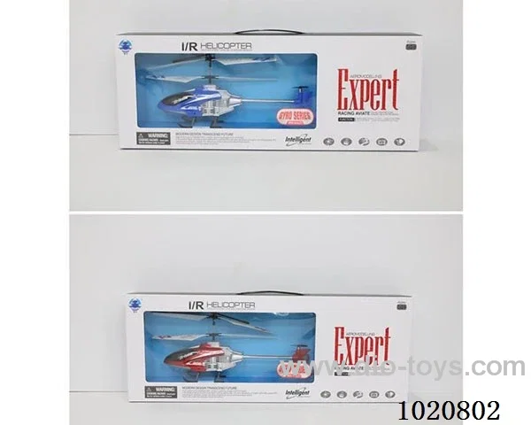 3.5ch alloy  RC aircraft with gyroscope& light&USB in window box