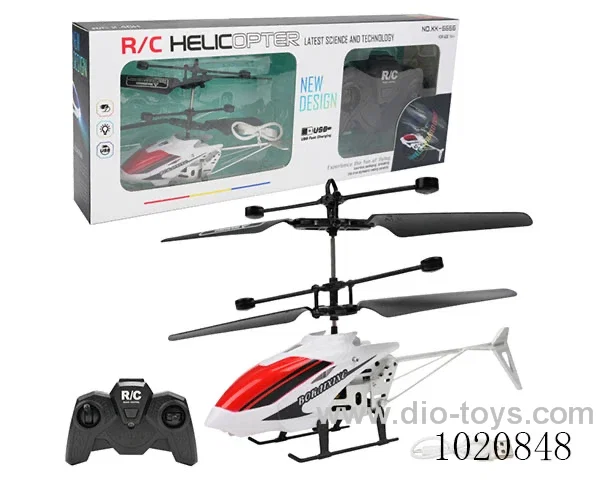 RC helicopter with induction in window box