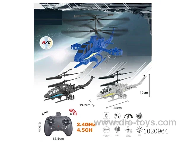 2.4G 4.5ch alloy RC aircraft in window box