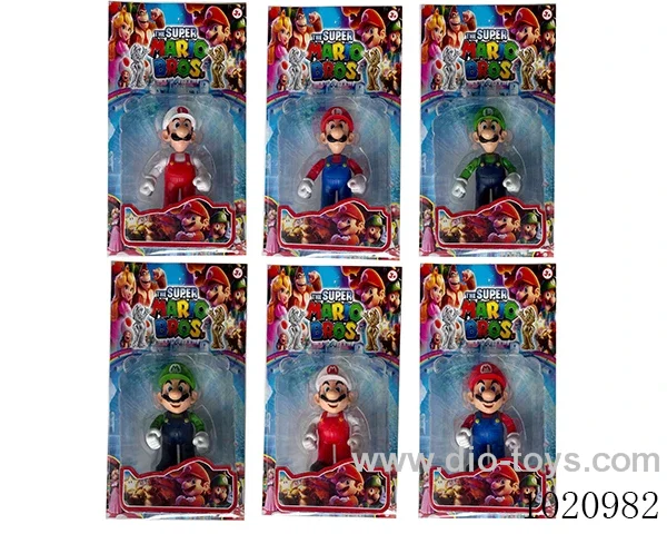 4-4.5inch mario doll 6sets mixed loading in Blister with insert
