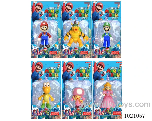 3.5-5inch Mario doll 6sets mixed loading （Four of them have lights）
