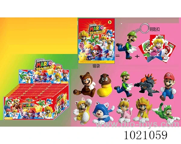 24pcs 3.8inch mario doll Blind box set 10sets mixed loading in display box