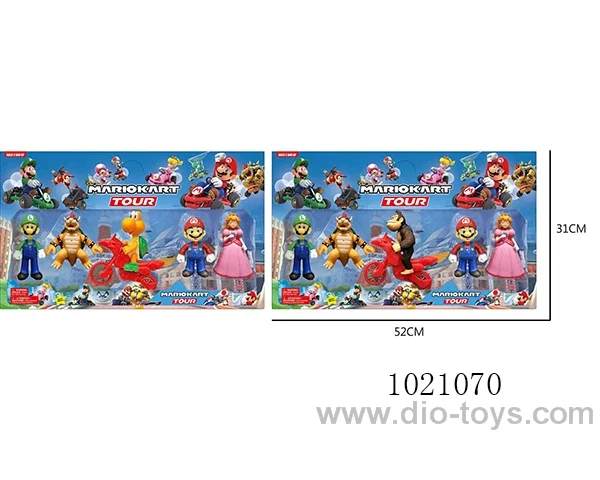 4-5inch mario doll (The doll with lights, princess without lights) in opp bag