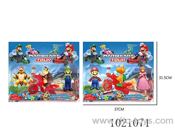 4-5inch mario doll (The doll with lights, princess without lights) in opp bag
